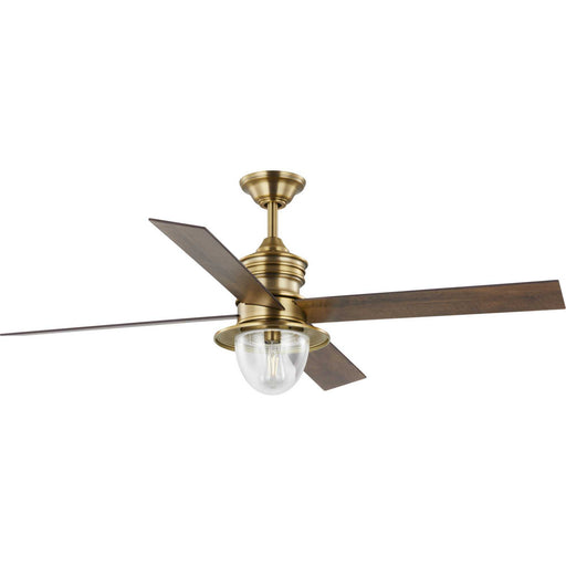 Myhouse Lighting Progress Lighting - P250075-163-WB - 56"Ceiling Fan - Gillen - Vintage Brass