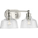 Myhouse Lighting Progress Lighting - P300396-009 - Two Light Bath - Singleton - Brushed Nickel