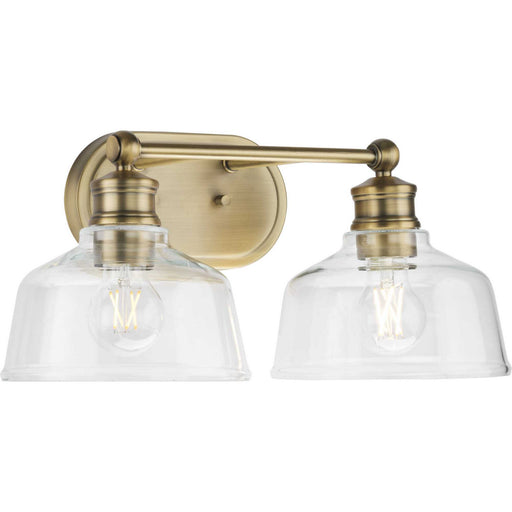 Myhouse Lighting Progress Lighting - P300396-163 - Two Light Bath - Singleton - Vintage Brass