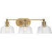 Myhouse Lighting Progress Lighting - P300397-163 - Three Light Bath - Singleton - Vintage Brass