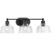 Myhouse Lighting Progress Lighting - P300397-31M - Three Light Bath - Singleton - Matte Black