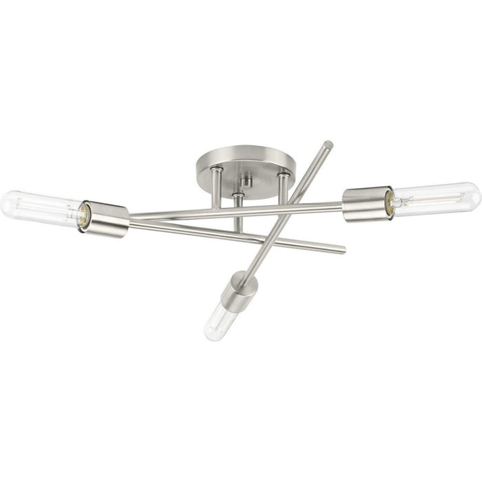 Myhouse Lighting Progress Lighting - P350225-009 - Three Light Semi Flush Mount - Astra - Brushed Nickel