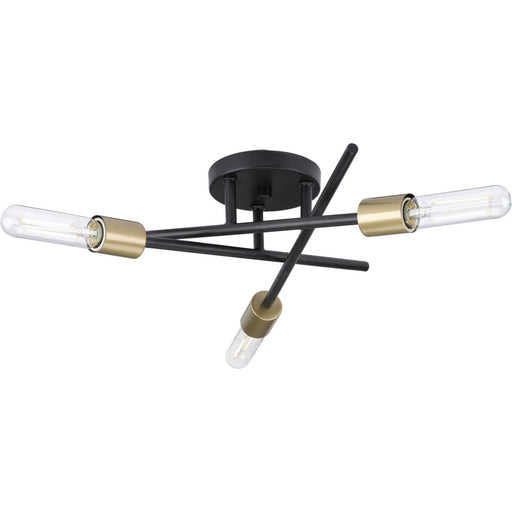 Myhouse Lighting Progress Lighting - P350225-020 - Three Light Semi Flush Mount - Astra - Antique Bronze