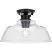 Myhouse Lighting Progress Lighting - P350227-31M - One Light Semi Flush Mount - Singleton - Matte Black