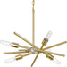 Myhouse Lighting Progress Lighting - P400108-012 - Six Light Chandelier - Astra - Satin Brass