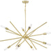 Myhouse Lighting Progress Lighting - P400109-012 - Eight Light Chandelier - Astra - Satin Brass