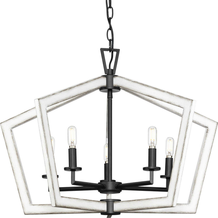 Myhouse Lighting Progress Lighting - P400301-31M - Five Light Chandelier - Galloway - Matte Black