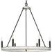 Myhouse Lighting Progress Lighting - P400302-31M - Six Light Chandelier - Galloway - Matte Black