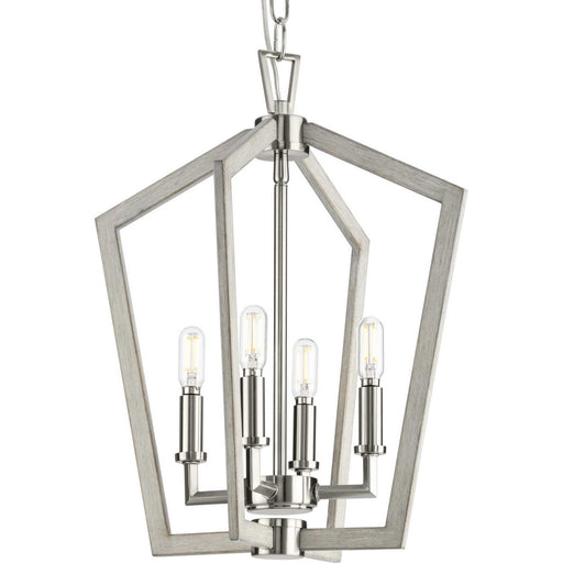 Myhouse Lighting Progress Lighting - P500377-009 - Four Light Foyer Pendant - Galloway - Brushed Nickel