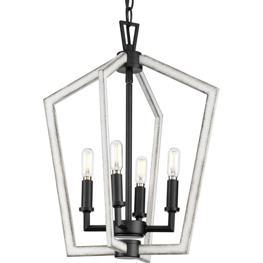 Myhouse Lighting Progress Lighting - P500377-31M - Four Light Foyer Pendant - Galloway - Matte Black