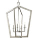 Myhouse Lighting Progress Lighting - P500378-009 - Four Light Foyer Pendant - Galloway - Brushed Nickel