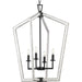 Myhouse Lighting Progress Lighting - P500378-31M - Four Light Foyer Pendant - Galloway - Matte Black