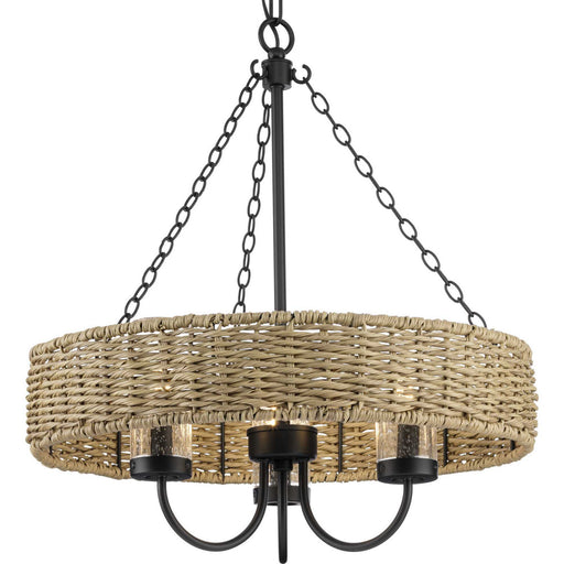 Myhouse Lighting Progress Lighting - P550127-31M - Three Light Outdoor Chandelier - Pembroke - Matte Black