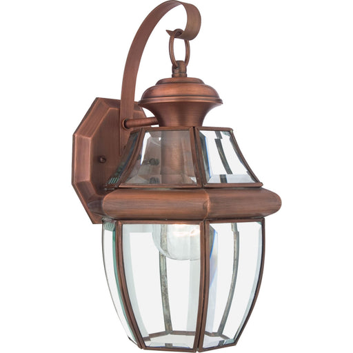 Myhouse Lighting Quoizel - NY8316AC - One Light Outdoor Wall Lantern - Newbury - Aged Copper