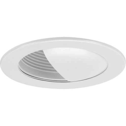 Myhouse Lighting Progress Lighting - P804004-028 - One Light Wall Wash Trim - 4In Recessed - Satin White