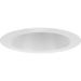 Myhouse Lighting Progress Lighting - P806002-028 - One Light Baffle Splay Trim - 6In Recessed - Satin White