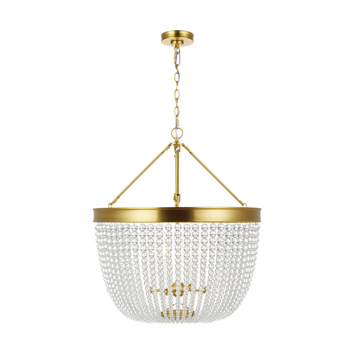 Myhouse Lighting Visual Comfort Studio - CP1344BBS - Four Light Pendant - Summerhill - Burnished Brass