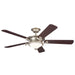 Myhouse Lighting Kichler - 300370NI - 60"Ceiling Fan - Rise - Brushed Nickel