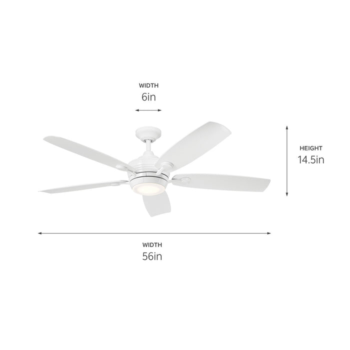 Myhouse Lighting Kichler - 310080WH - 56"Ceiling Fan - Tranquil - White