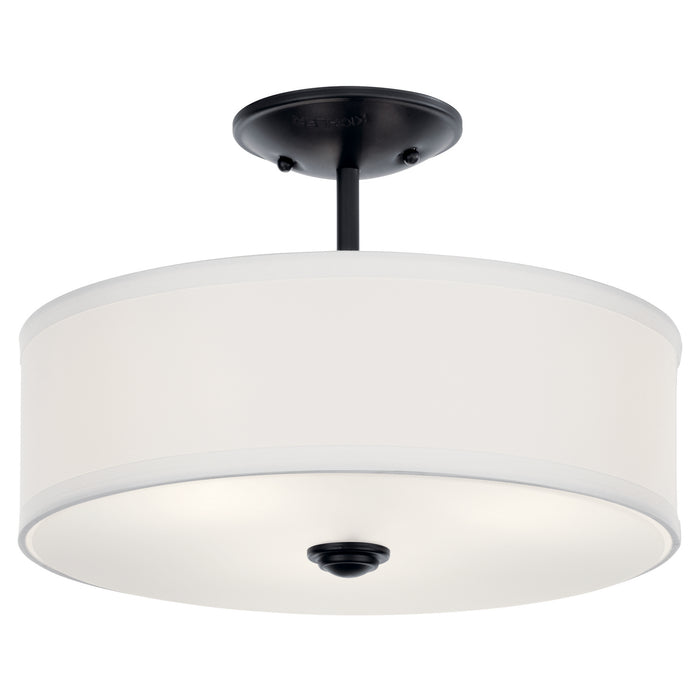 Myhouse Lighting Kichler - 43675BK - Three Light Semi Flush Mount - Shailene - Black