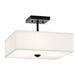 Myhouse Lighting Kichler - 43691BK - Three Light Semi Flush Mount - Shailene - Black