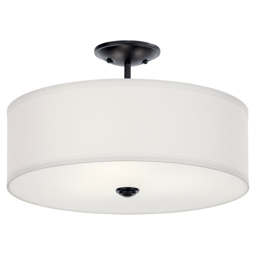 Myhouse Lighting Kichler - 43692BK - Three Light Semi Flush Mount - Shailene - Black