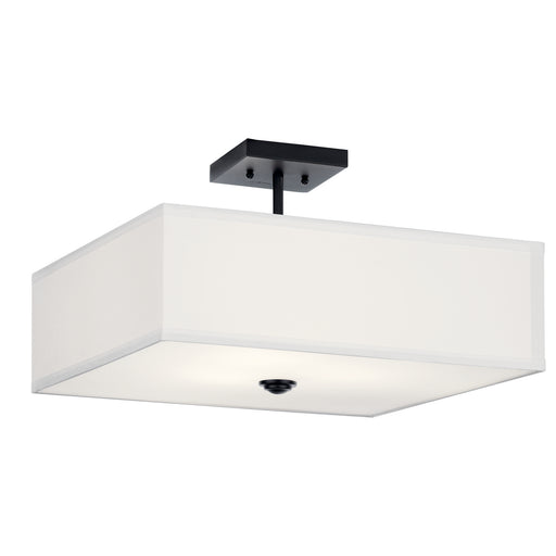 Myhouse Lighting Kichler - 43693BK - Three Light Semi Flush Mount - Shailene - Black