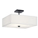 Myhouse Lighting Kichler - 43693BK - Three Light Semi Flush Mount - Shailene - Black