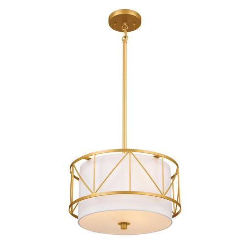 Myhouse Lighting Kichler - 52074CLG - Three Light Pendant/Semi Flush - Birkleigh - Classic Gold