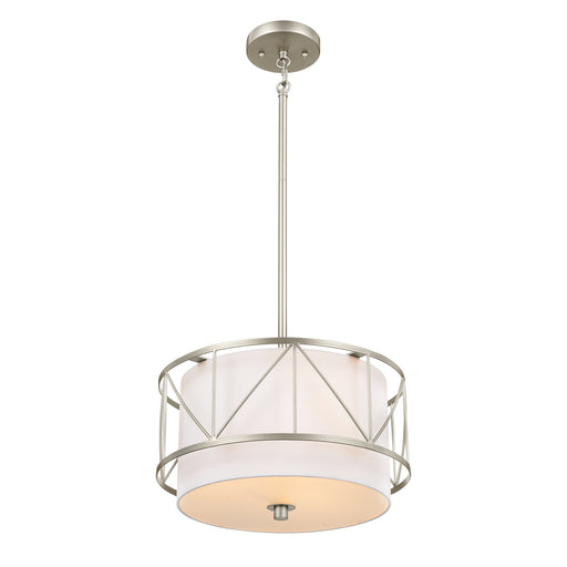 Myhouse Lighting Kichler - 52074SN - Three Light Pendant/Semi Flush - Birkleigh - Satin Nickel