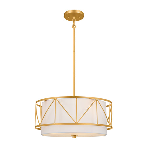 Myhouse Lighting Kichler - 52075CLG - Three Light Pendant/Semi Flush - Birkleigh - Classic Gold