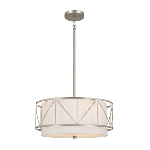 Myhouse Lighting Kichler - 52075SN - Three Light Pendant/Semi Flush - Birkleigh - Satin Nickel