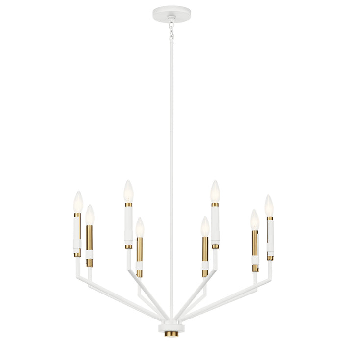 Myhouse Lighting Kichler - 52349WH - Eight Light Chandelier - Armand - White