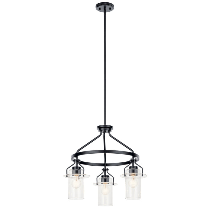 Myhouse Lighting Kichler - 52377BK - Three Light Chandelier - Everett - Black