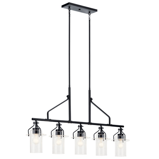 Myhouse Lighting Kichler - 52379BK - Five Light Linear Chandelier - Everett - Black