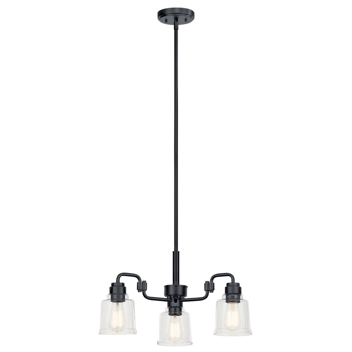 Myhouse Lighting Kichler - 52397BK - Three Light Chandelier - Aivian - Black