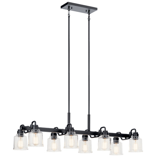 Myhouse Lighting Kichler - 52400BK - Eight Light Linear Chandelier - Aivian - Black