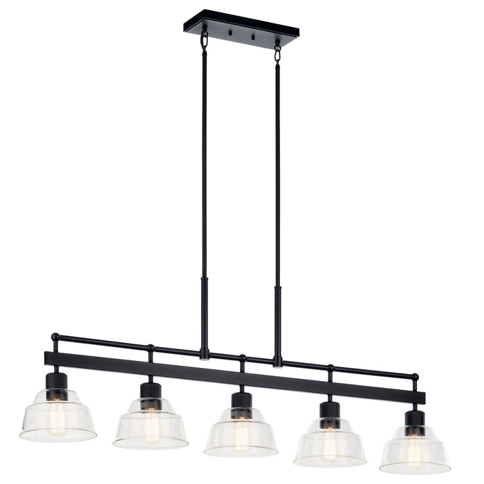 Myhouse Lighting Kichler - 52404BK - Five Light Linear Chandelier - Eastmont - Black