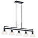 Myhouse Lighting Kichler - 52404BK - Five Light Linear Chandelier - Eastmont - Black