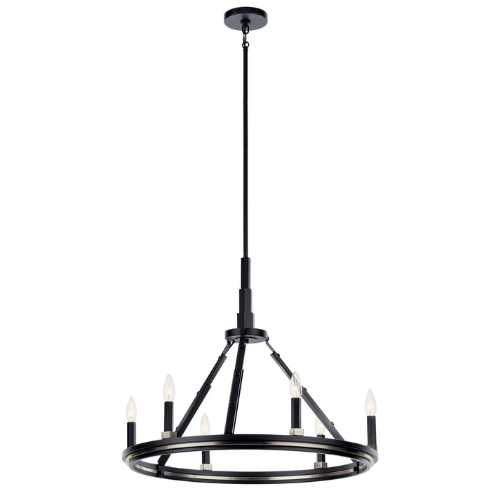 Myhouse Lighting Kichler - 52420BK - Six Light Chandelier - Emmala - Black