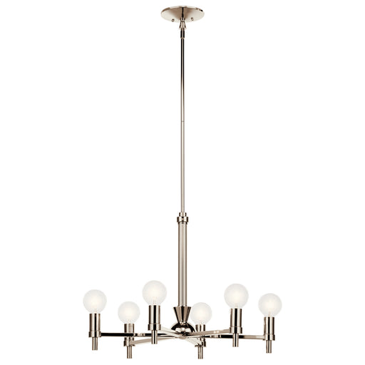 Myhouse Lighting Kichler - 52424PN - Six Light Chandelier - Torvee - Nickel Textured