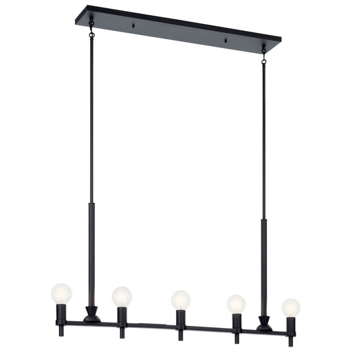 Myhouse Lighting Kichler - 52425BK - Five Light Linear Chandelier - Torvee - Black