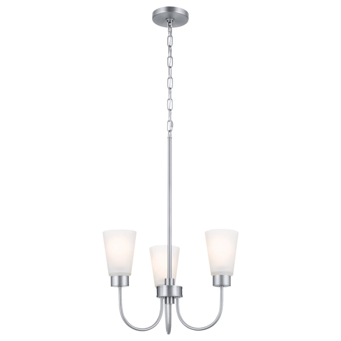 Myhouse Lighting Kichler - 52442NI - Three Light Chandelier - Erma - Brushed Nickel