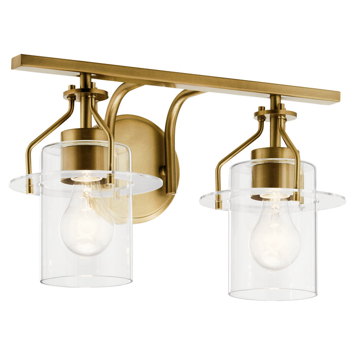 Myhouse Lighting Kichler - 55078NBR - Two Light Bath - Everett - Brushed Brass