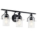 Myhouse Lighting Kichler - 55079BK - Three Light Bath - Everett - Black