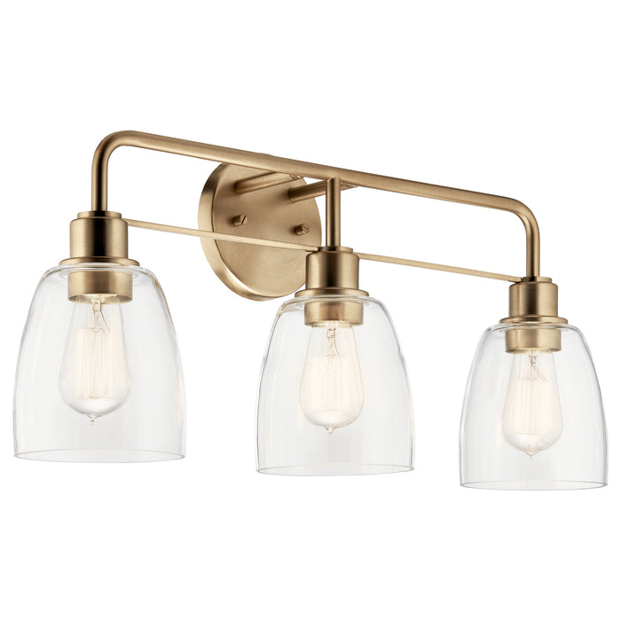 Myhouse Lighting Kichler - 55102CPZ - Three Light Bath - Meller - Champagne Bronze