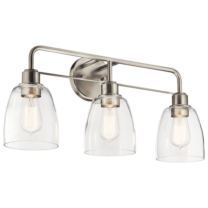 Myhouse Lighting Kichler - 55102NI - Three Light Bath - Meller - Nickel Textured