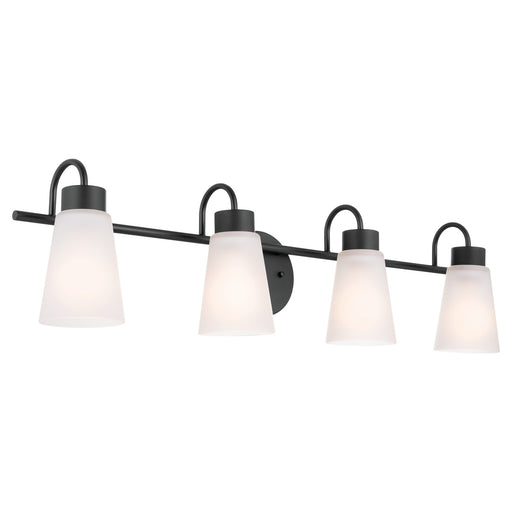 Myhouse Lighting Kichler - 55127BK - Four Light Bath - Erma - Black