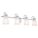 Myhouse Lighting Kichler - 55127NI - Four Light Bath - Erma - Brushed Nickel