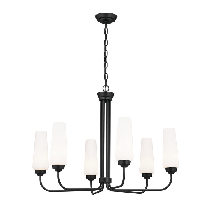 Myhouse Lighting Kichler - 52480BK - Six Light Chandelier - Truby - Black